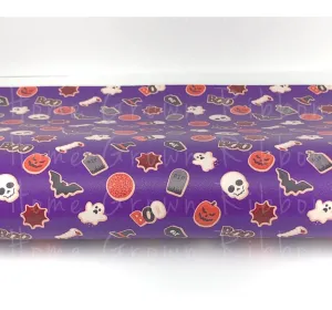 Halloween Cookies Synthetic Leather Sheets USDR