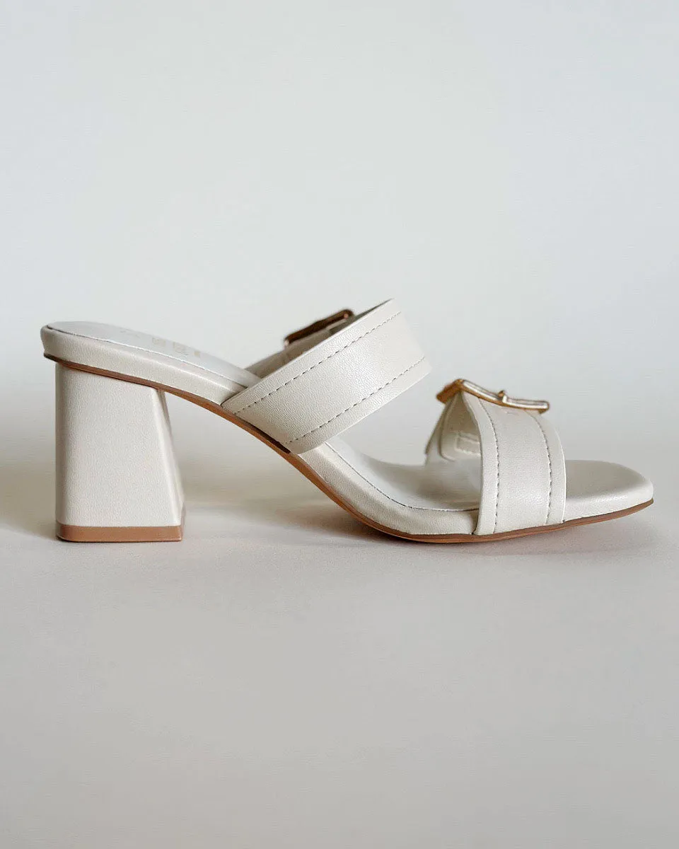 Havana Golden Bamboo Buckle Heels