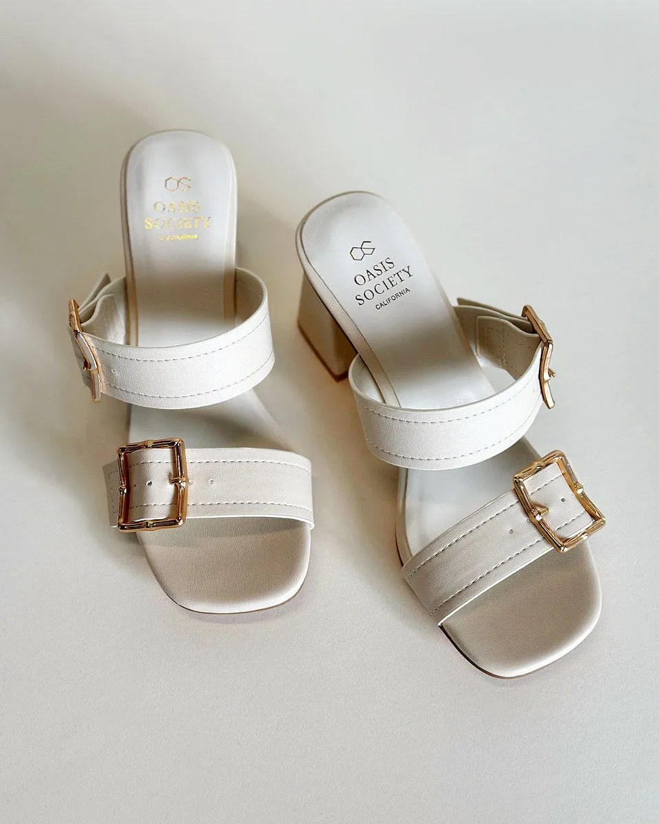 Havana Golden Bamboo Buckle Heels