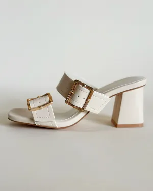 Havana Golden Bamboo Buckle Heels