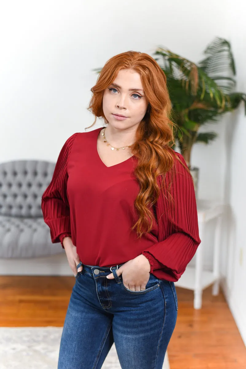 Heidi Balloon-Sleeve Blouse