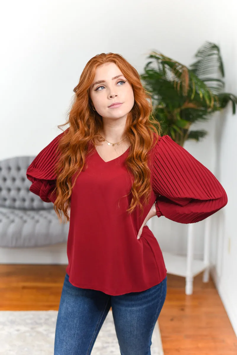 Heidi Balloon-Sleeve Blouse