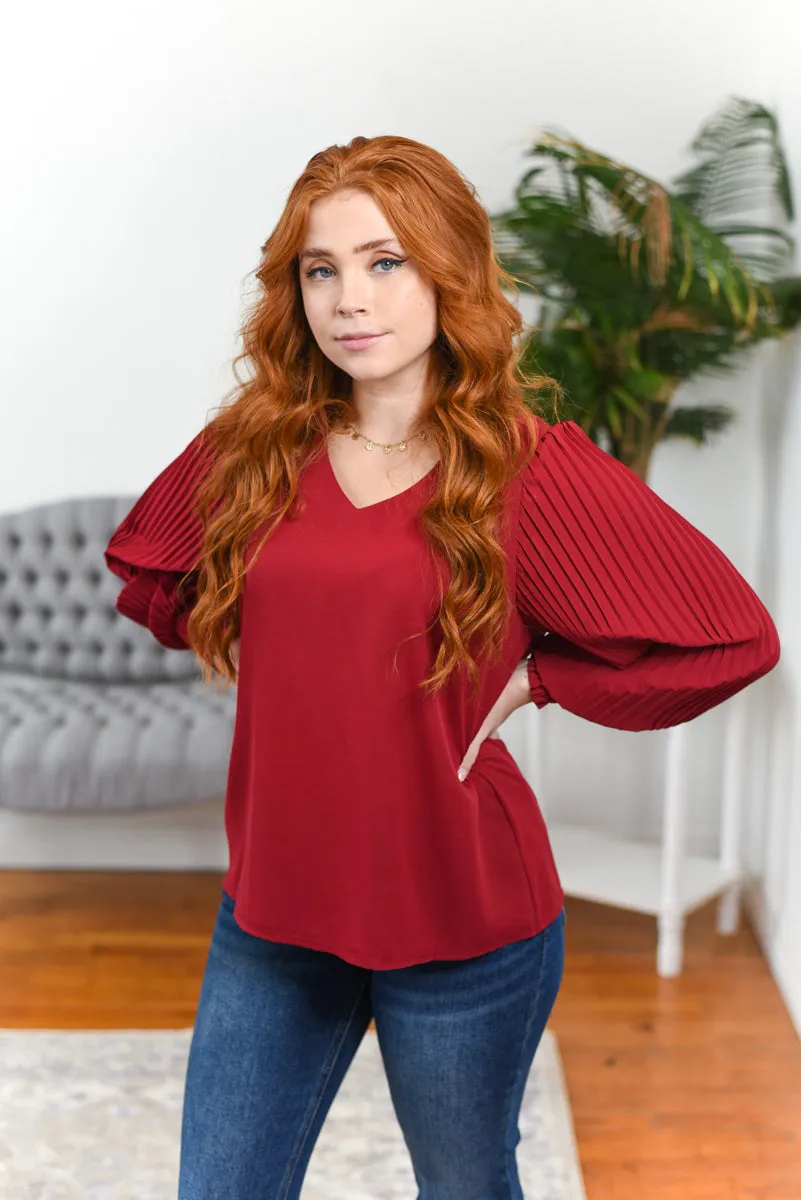 Heidi Balloon-Sleeve Blouse