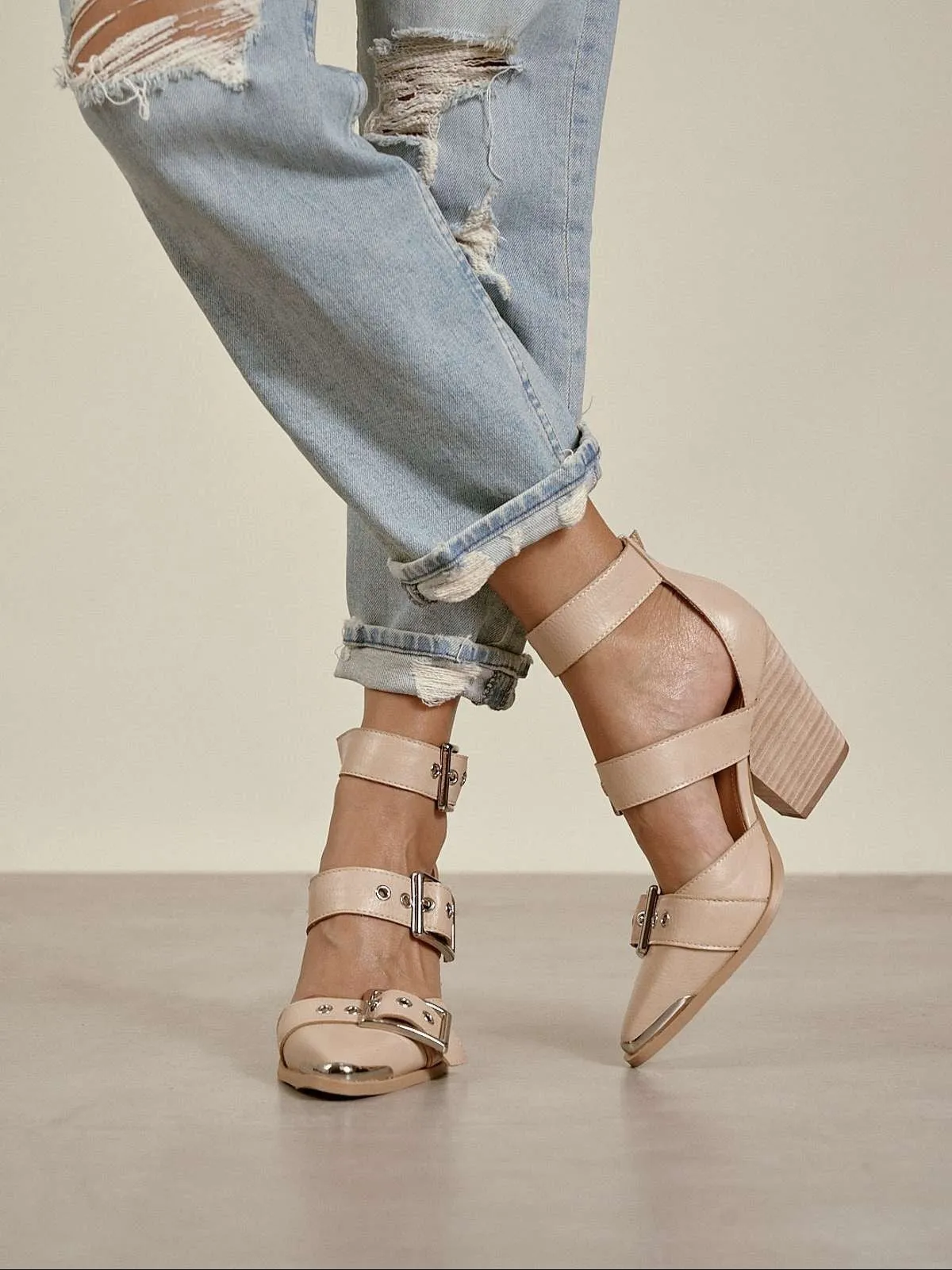 Hendrix Triple Strap Bootie