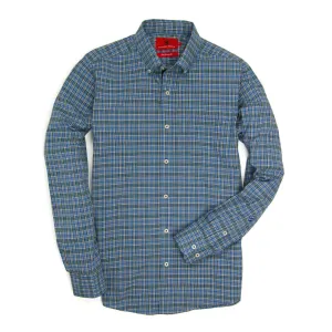 Henning Shirt - Blue Stone/Sage Green Plaid