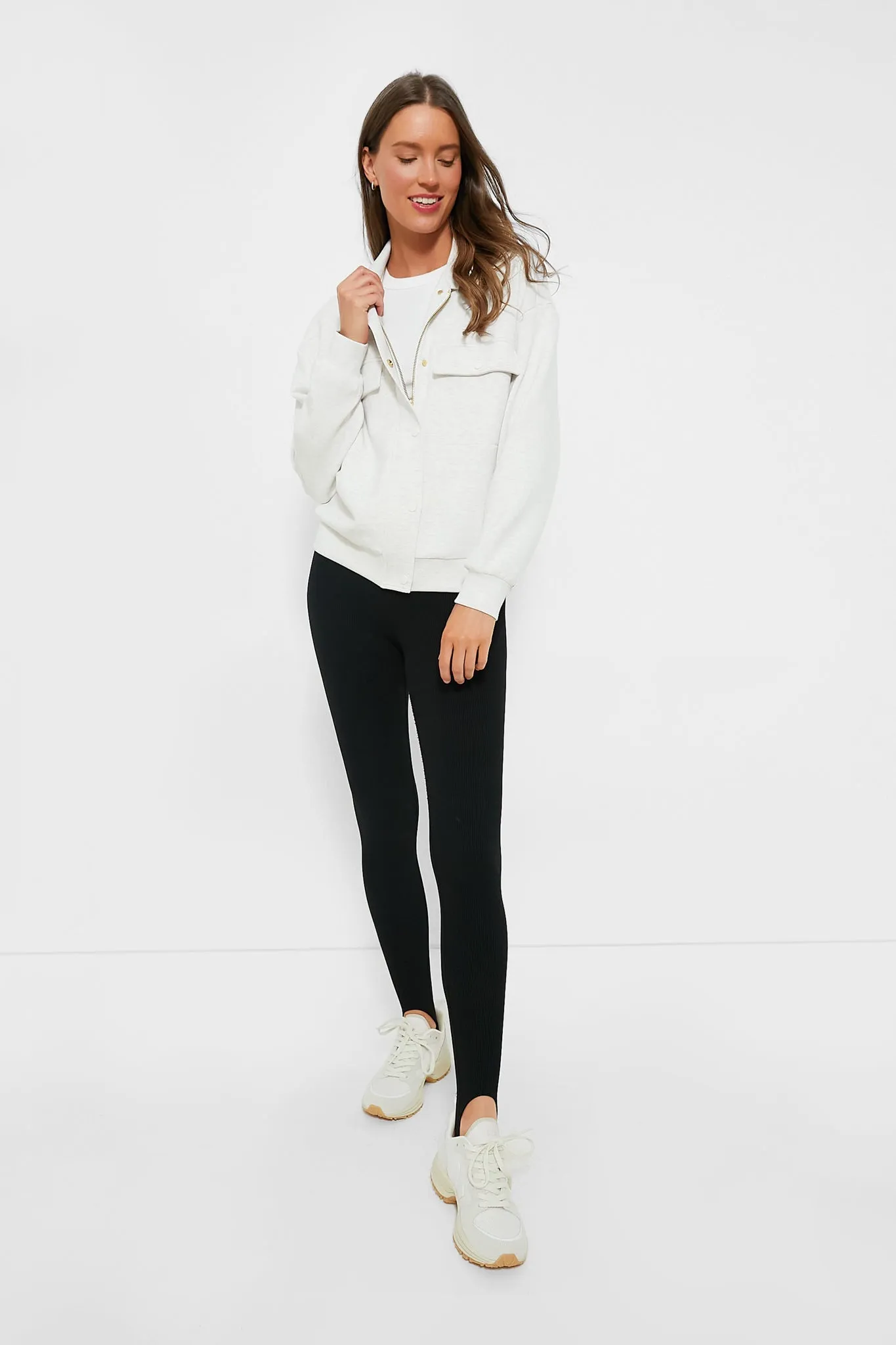 Ivory Marl Elizabeth Jacket