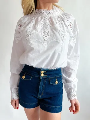 Lace Popover Blouse