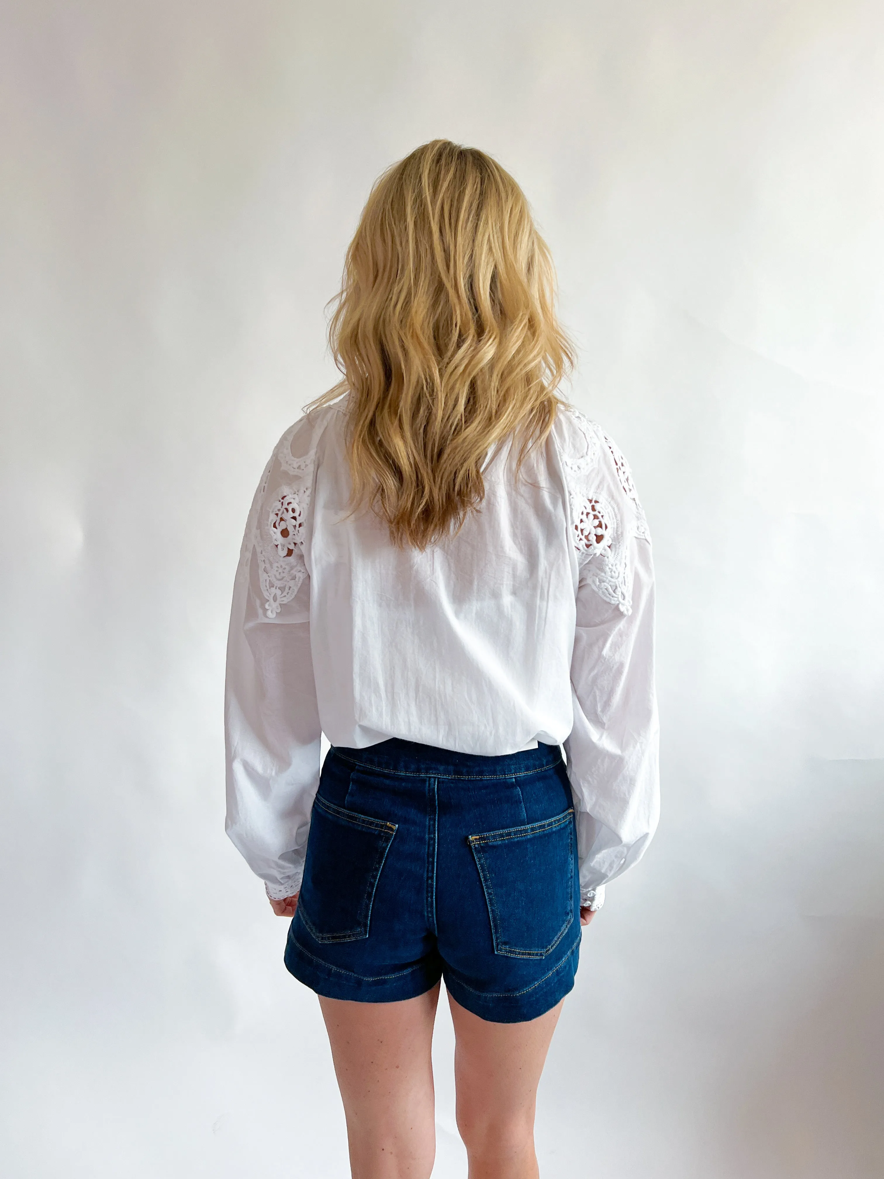 Lace Popover Blouse
