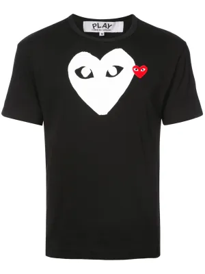 Laminated White Heart Tee