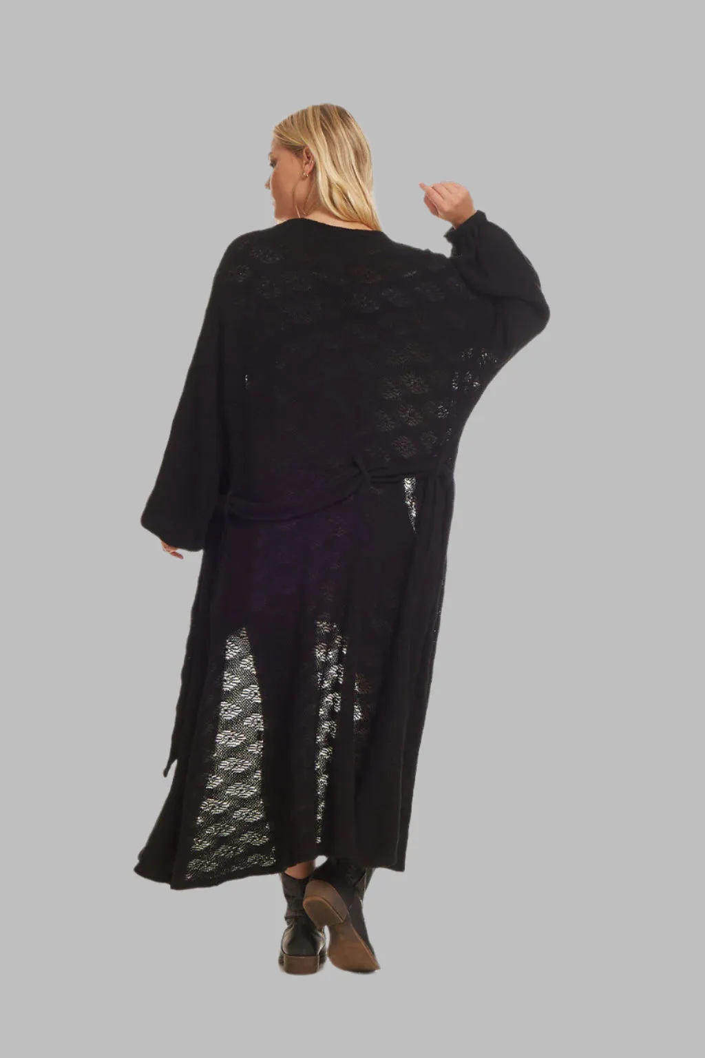 Lauren Maxi Cardigan Grey