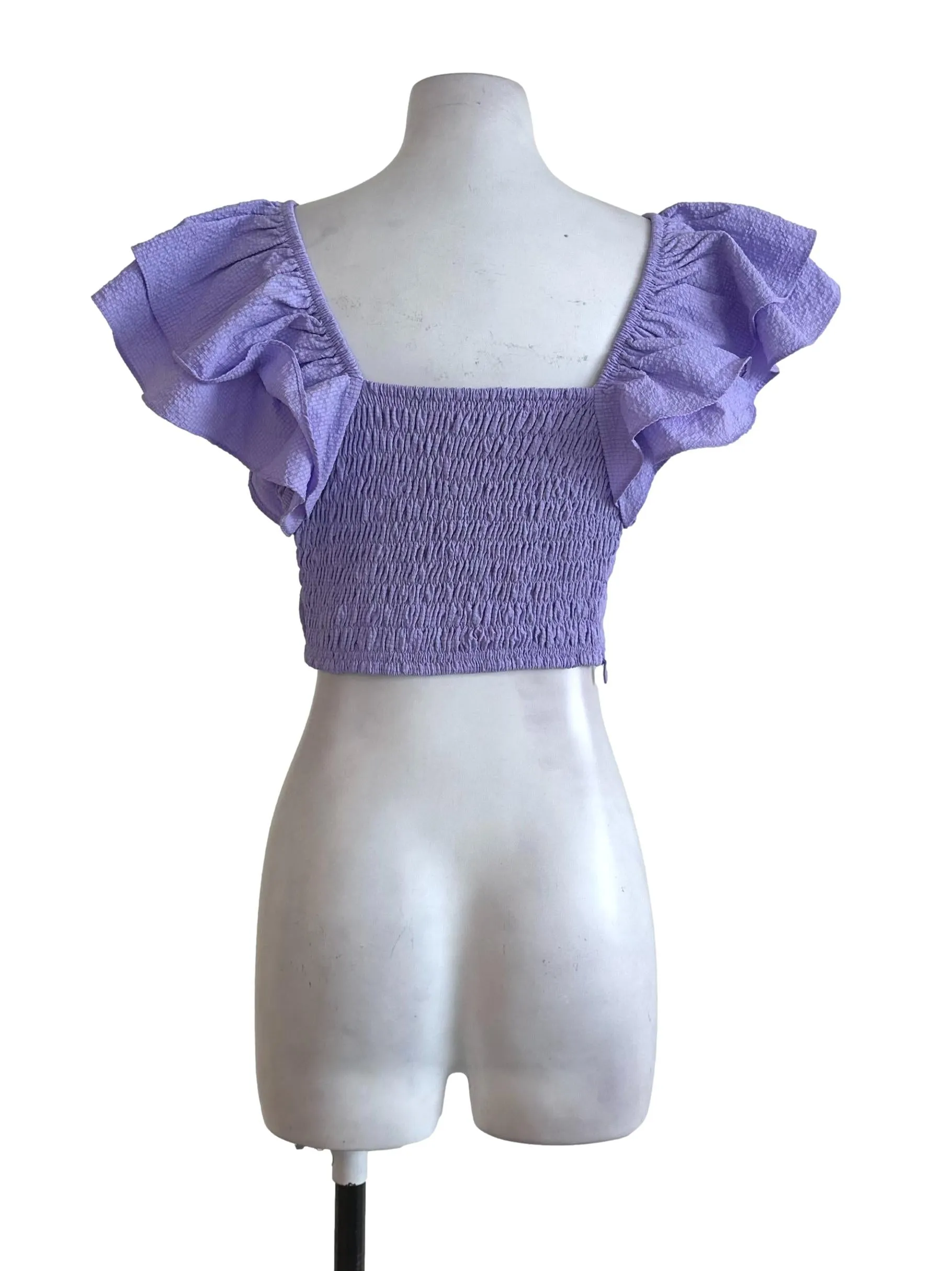 Lavendar Purple Textured Top