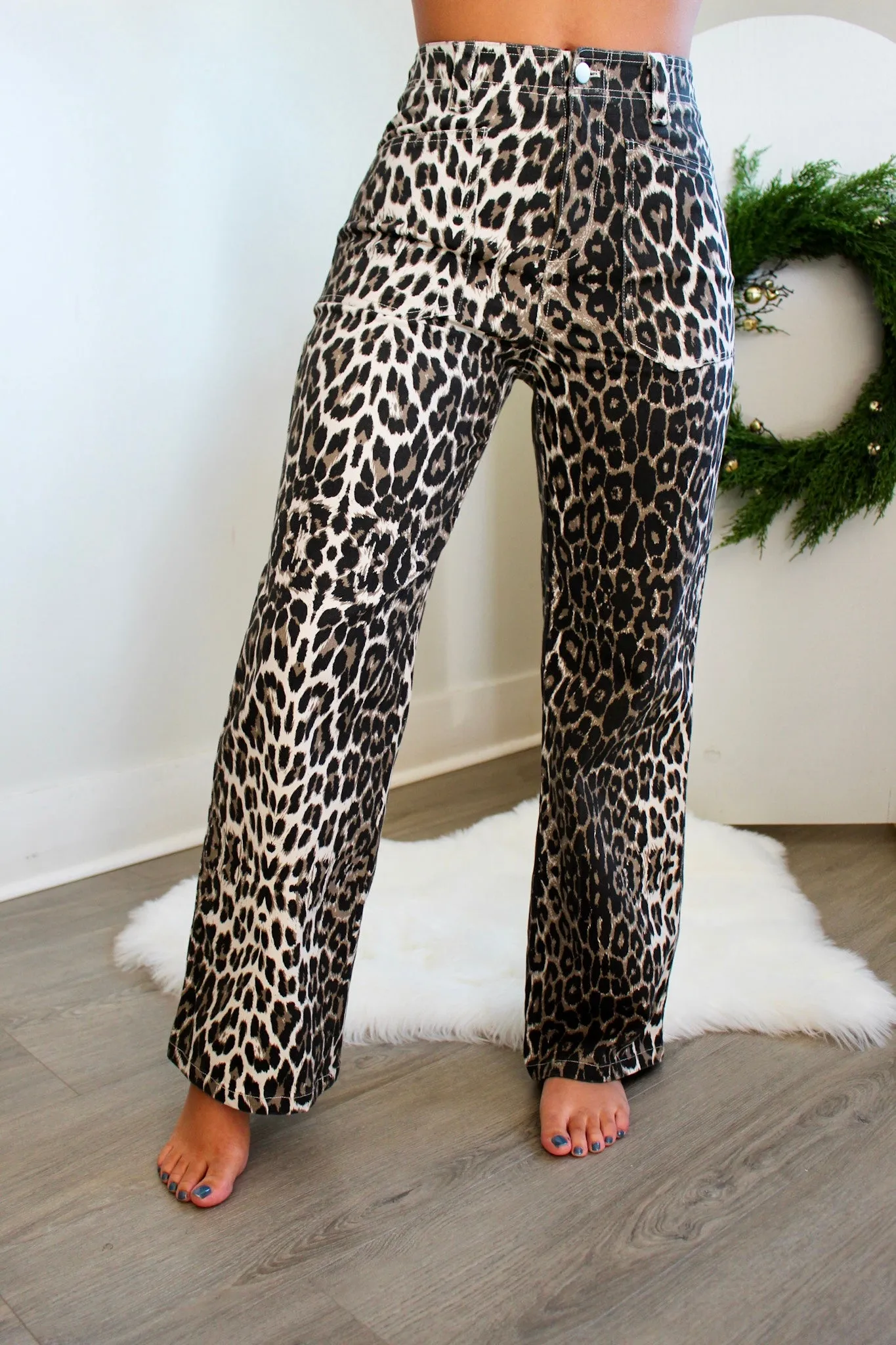 Leia Leopard Patch Pocket Pant