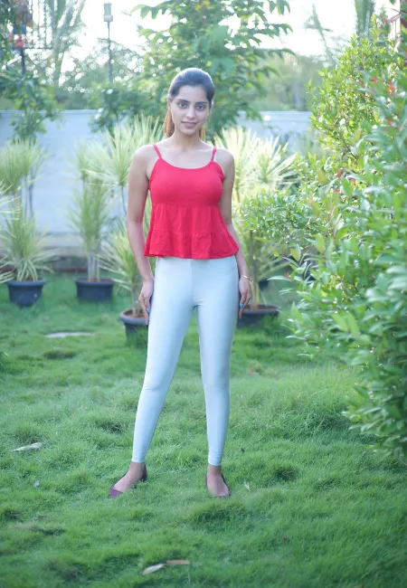 LightGrey  Shimmer Ankle  Leggings