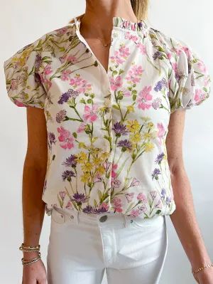 Lita Floral Button Down Top