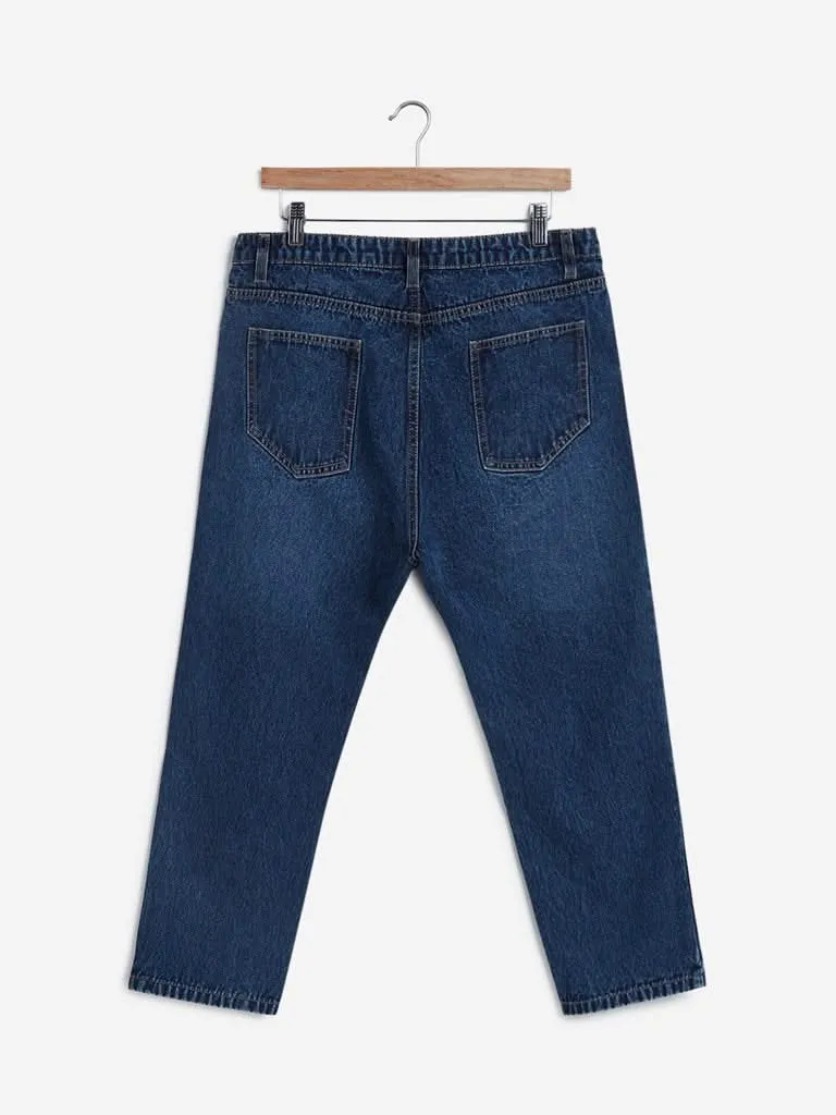 LOV Dark Blue High-Waist Jennifer Jeans