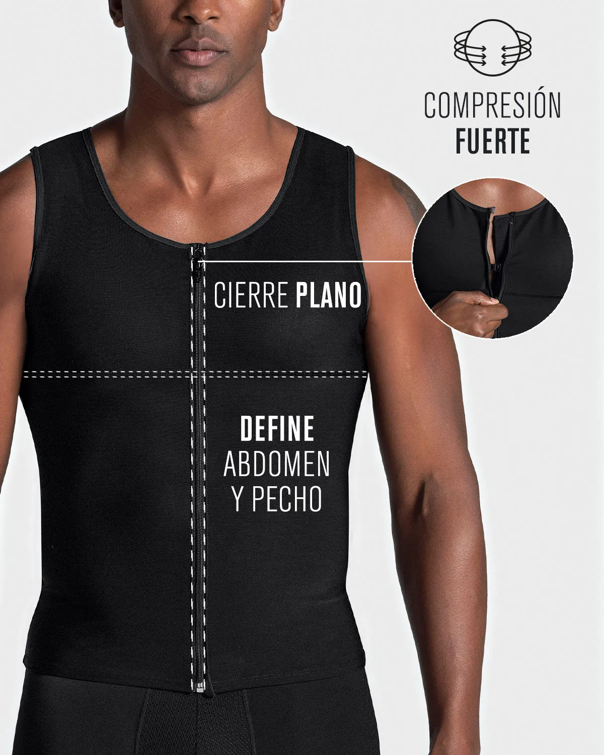 Men's Firm Compression Post-Surgical Shaper Vest