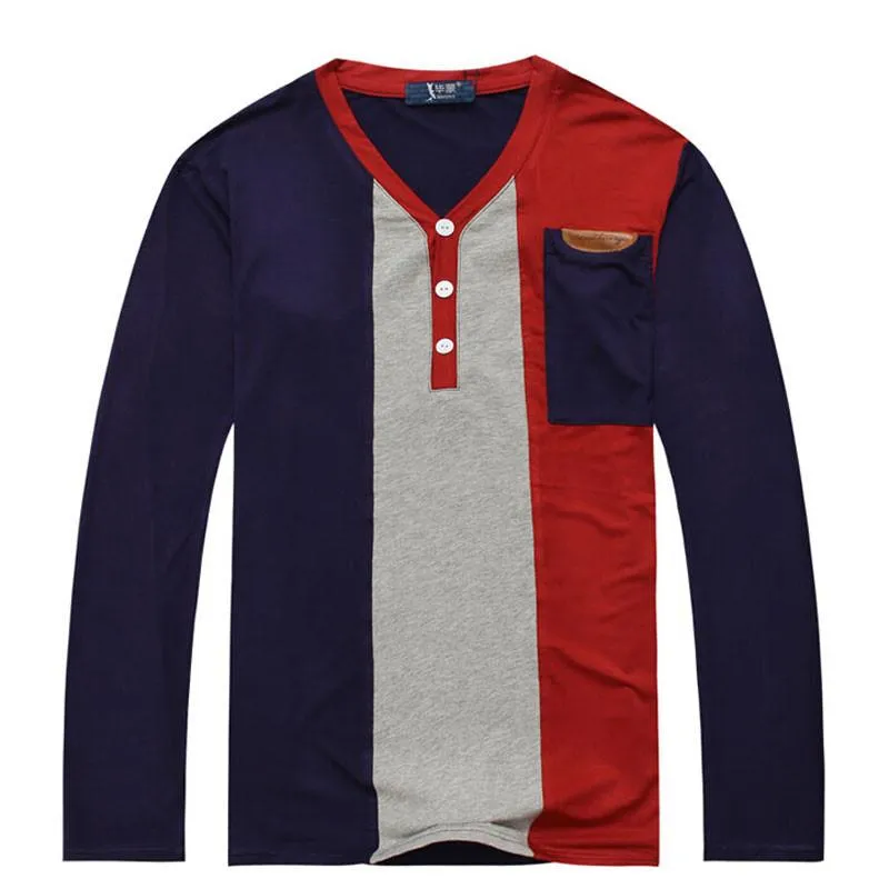 Men's Spring/Summer Patchwork Button Down Up To 6XL
