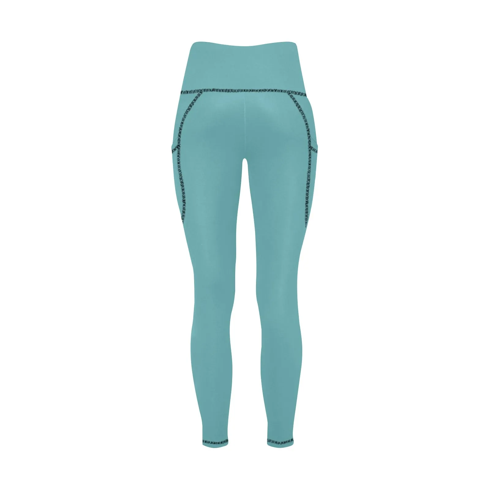 Ocean's Paradise High Waist Leggings with Pockets