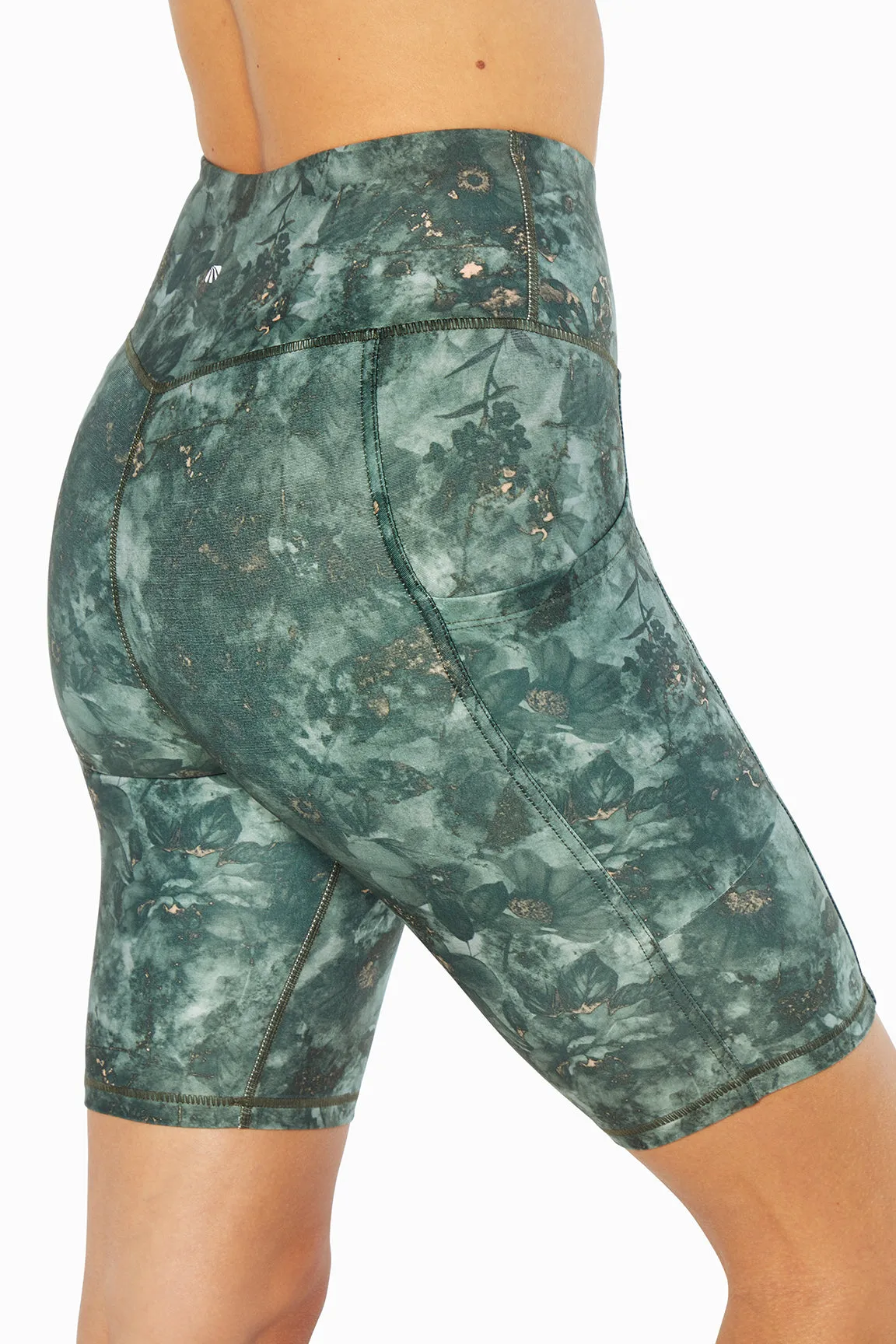 Olga High Waist Tummy Control Bermuda (Urban Chic Pressed Eco Watercolor)