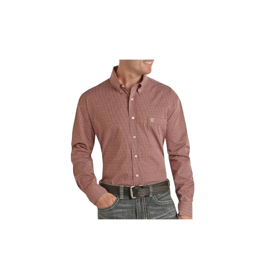 Panhandle Slim Men's Print Red Shirt