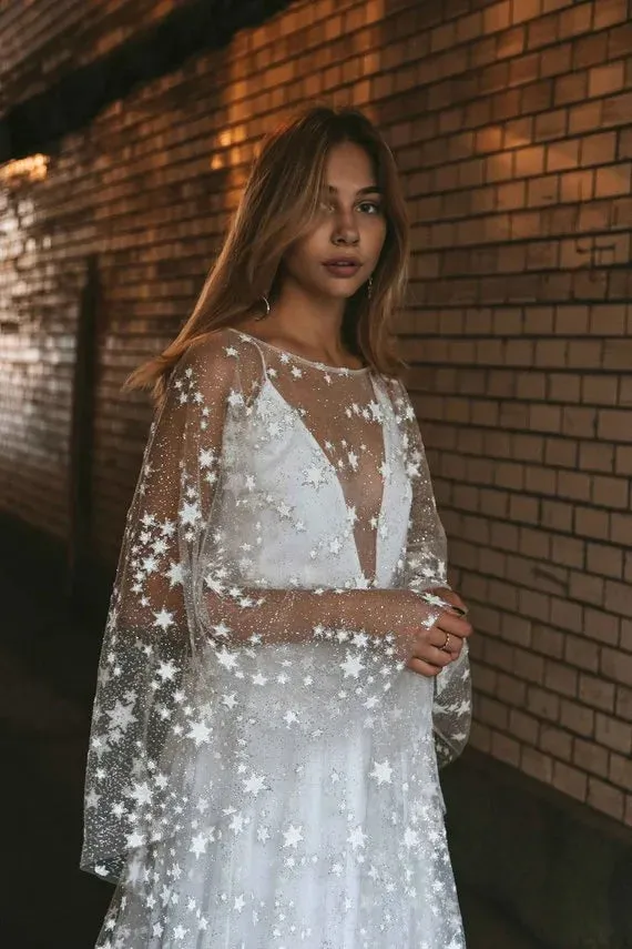 Perspective Backless Deep V-neck