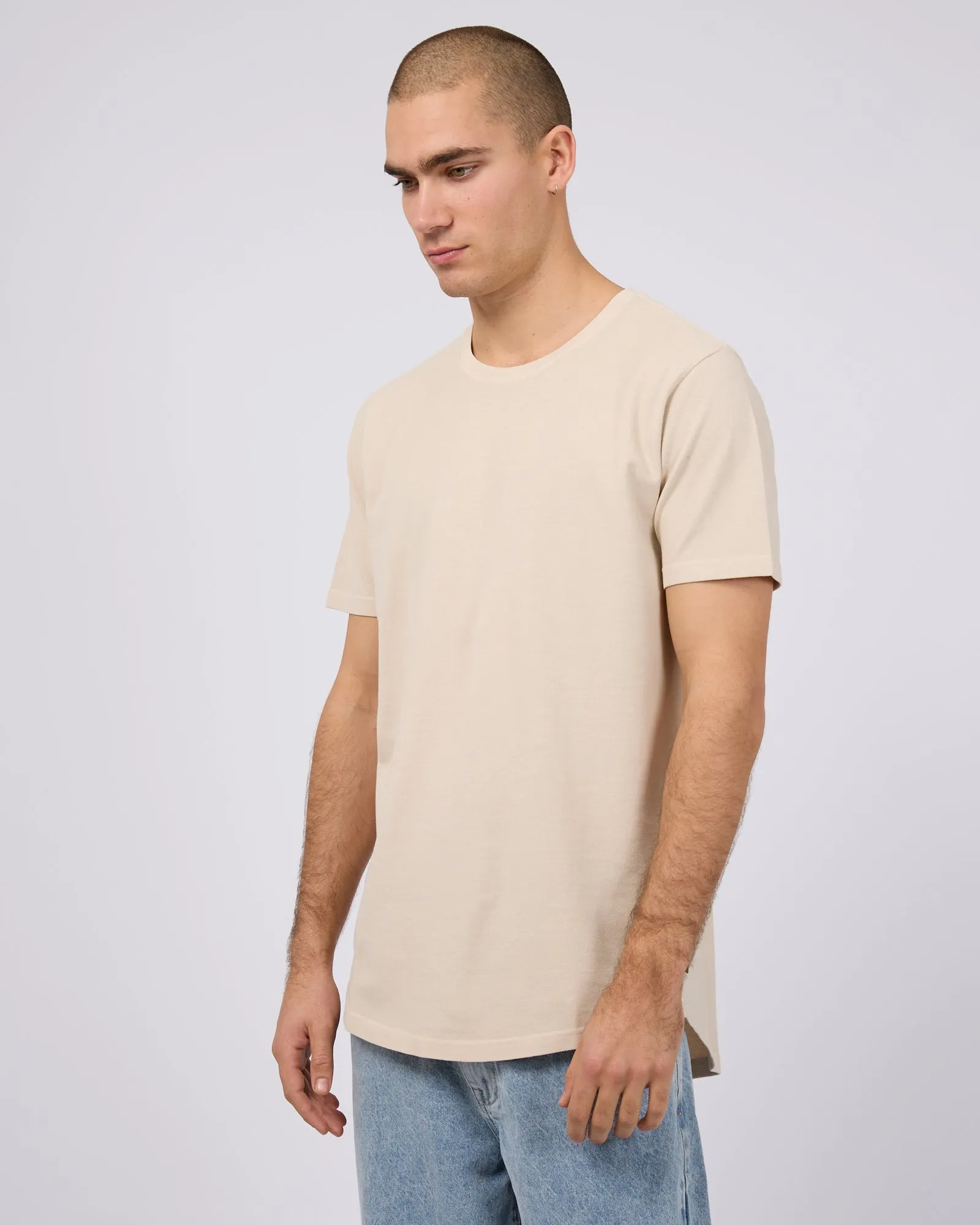 Pique Tee Chalk