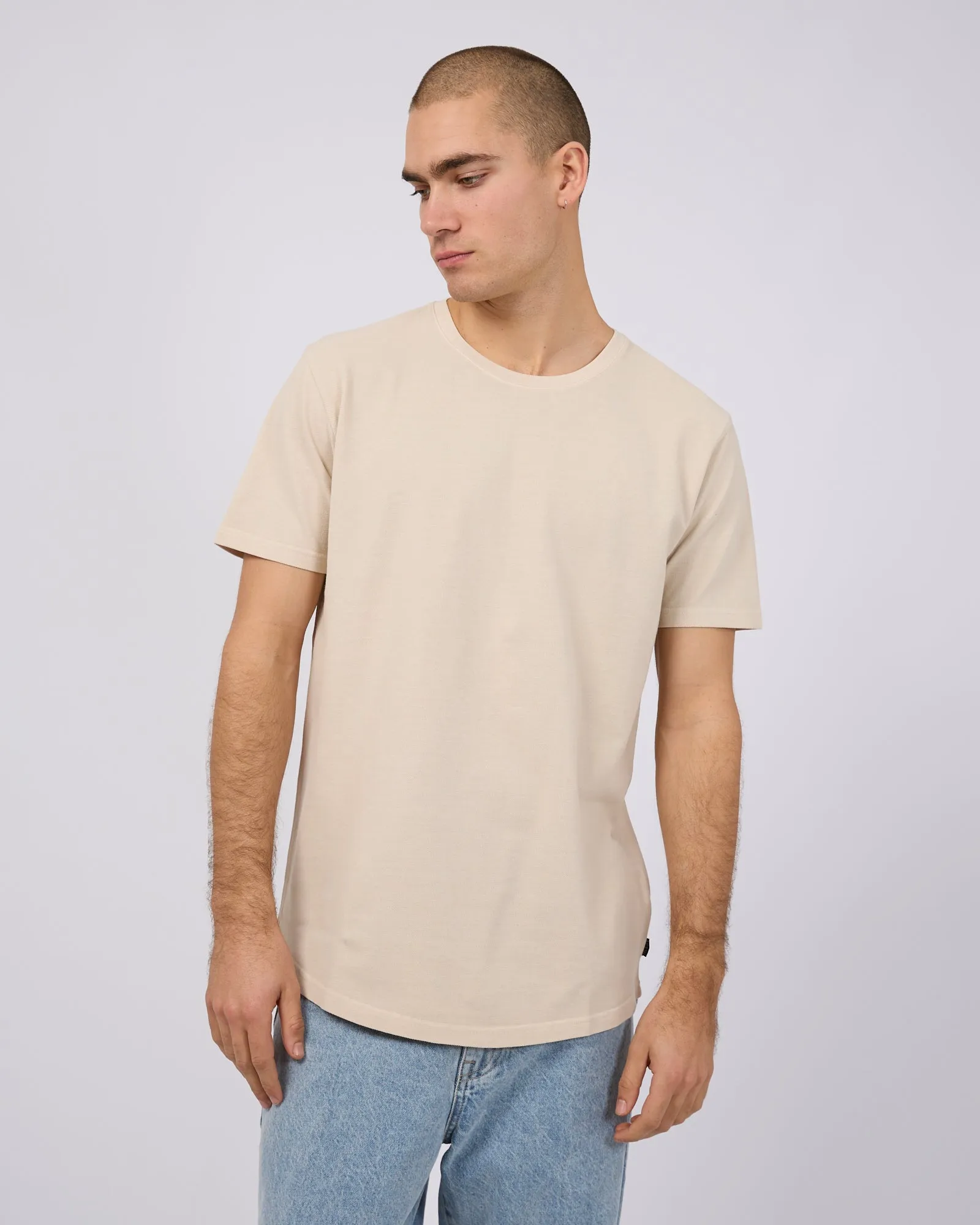 Pique Tee Chalk