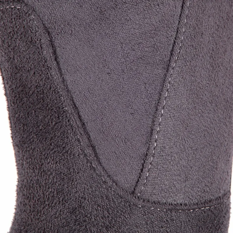 Plus size 34-43 new fashion shoes over the knee boots women stiletto high heels autumn pointed toe thigh high boots