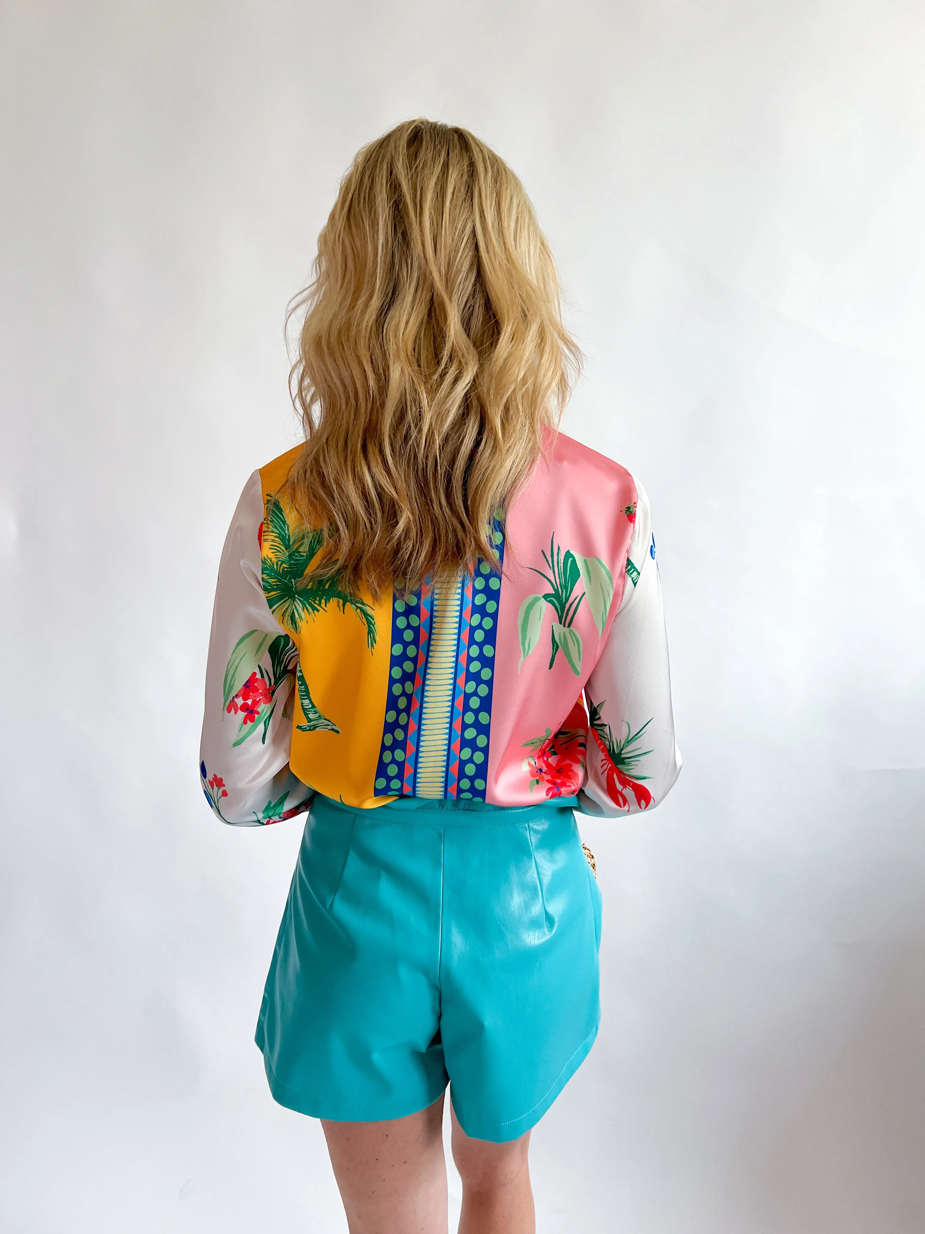 Printed Long Sleeve Blouse