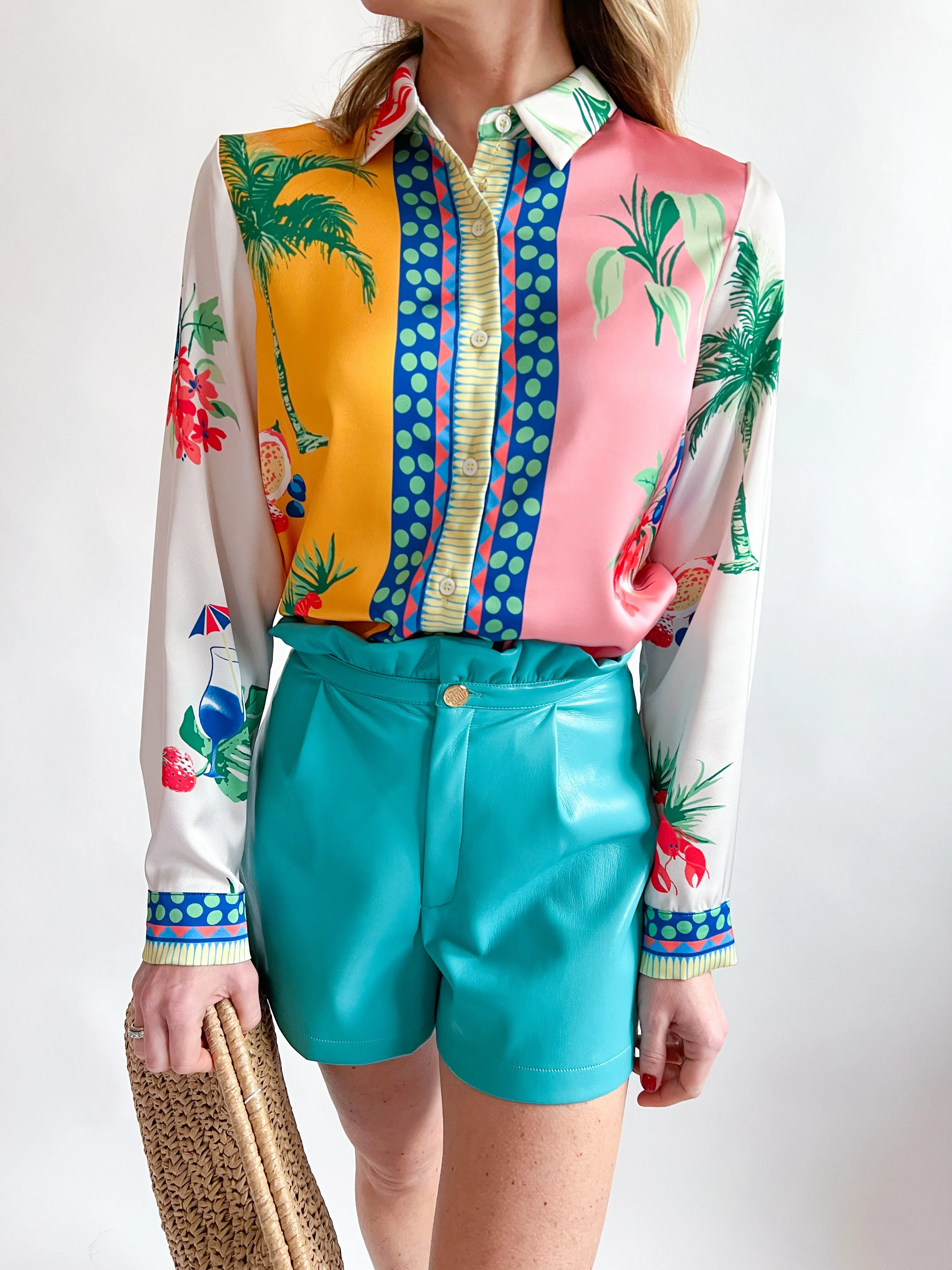 Printed Long Sleeve Blouse