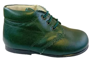 Shawn & Jeffery Baby Coy Seda Alga Green Leather Booties