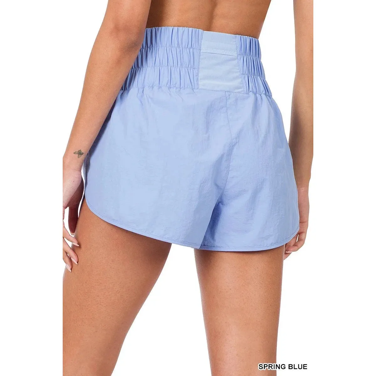 Smocking Hot Running Shorts in Fuchsia