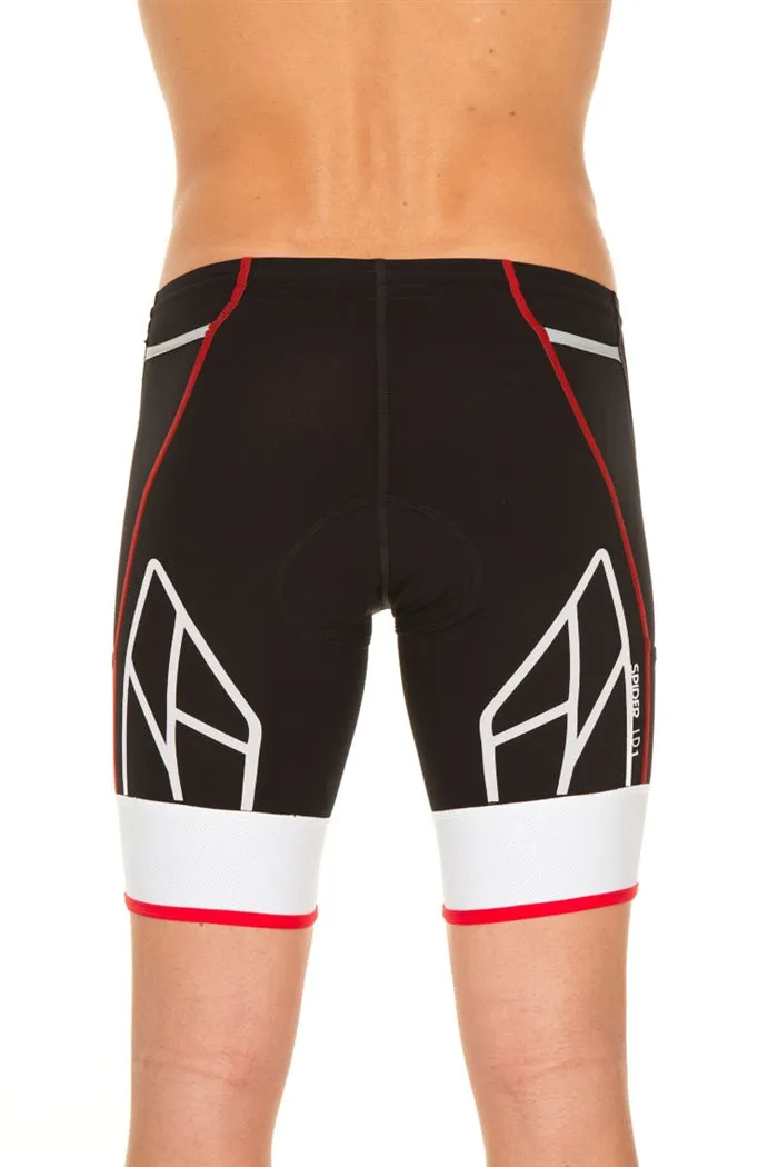SPIDER TRI SHORTS- BLACK/RED/WHITE