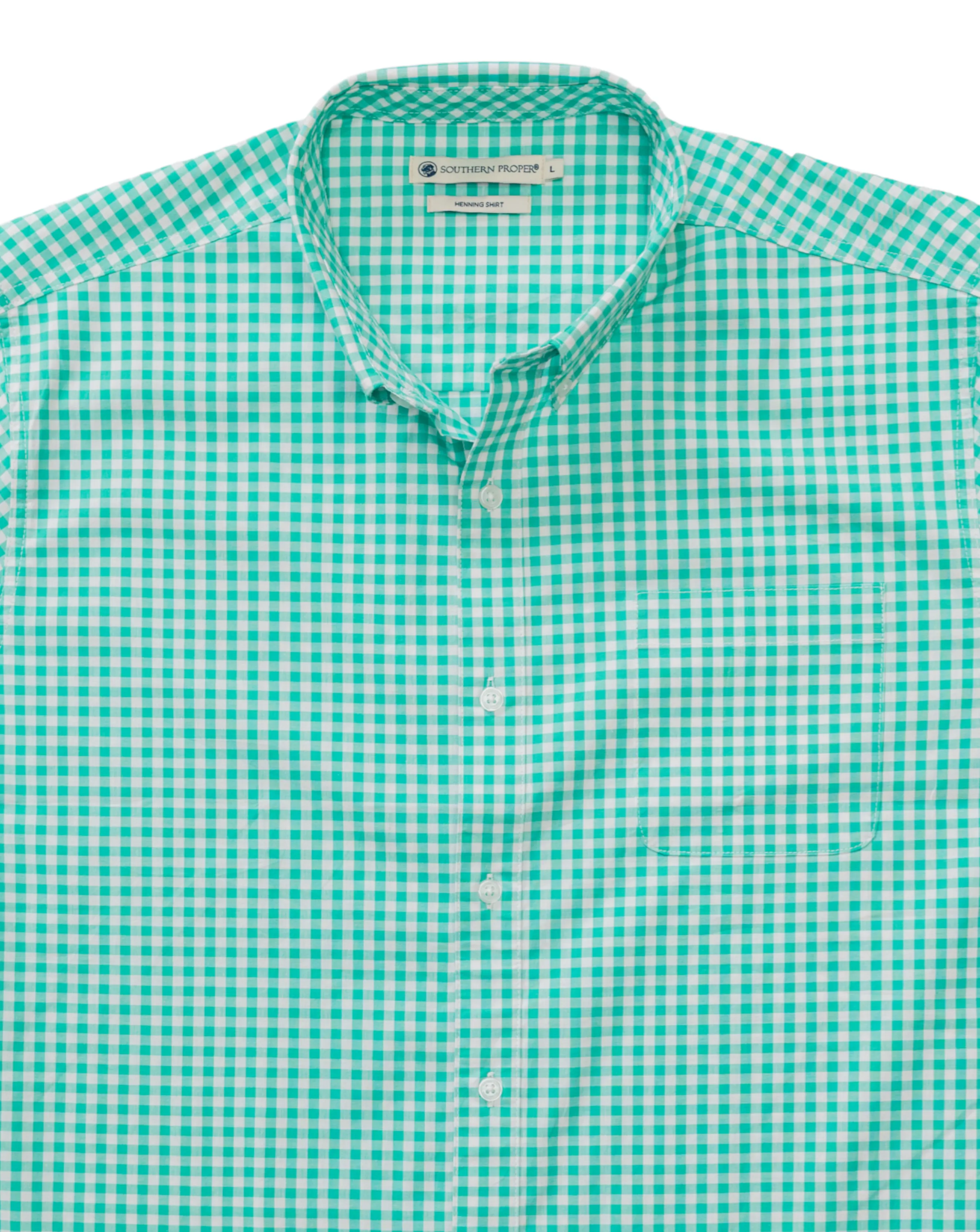 St. Charles Woven Shirt - Caribbean Green