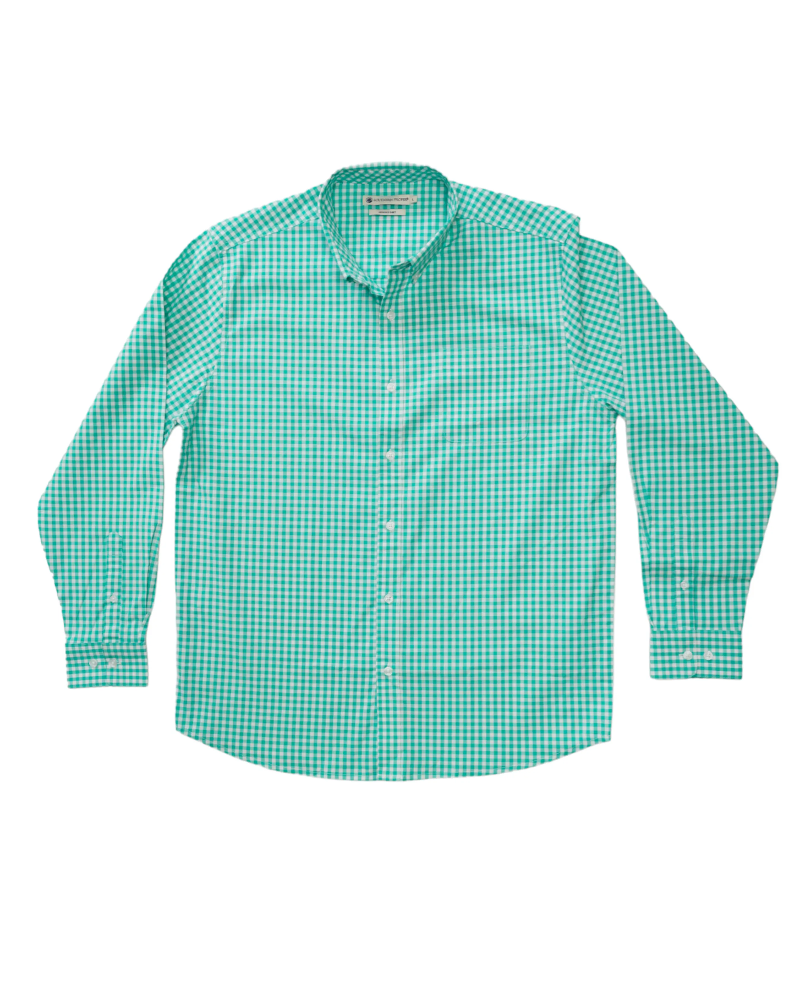 St. Charles Woven Shirt - Caribbean Green