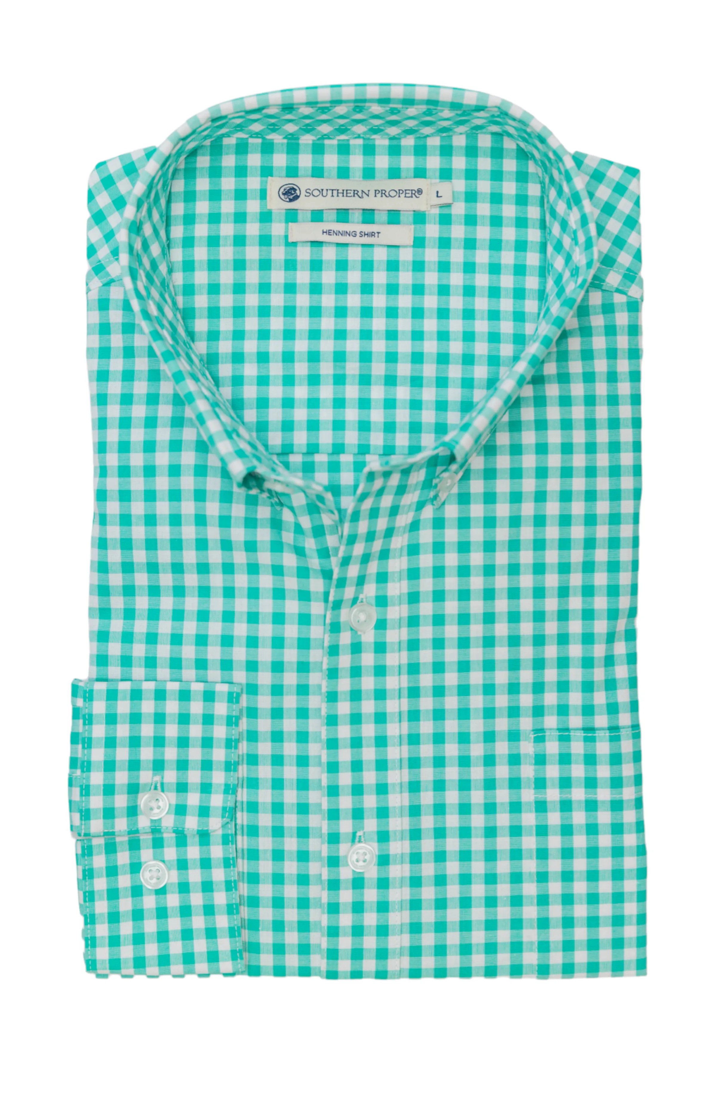 St. Charles Woven Shirt - Caribbean Green