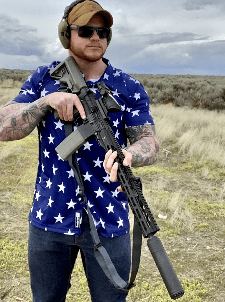 STAR SPANGLED BUTTON DOWN