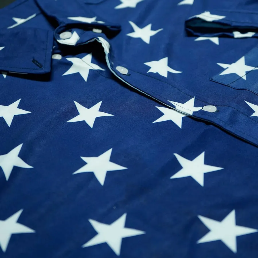 STAR SPANGLED BUTTON DOWN