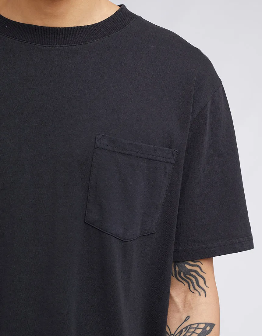 Surplus Pocket Tee Washed Black