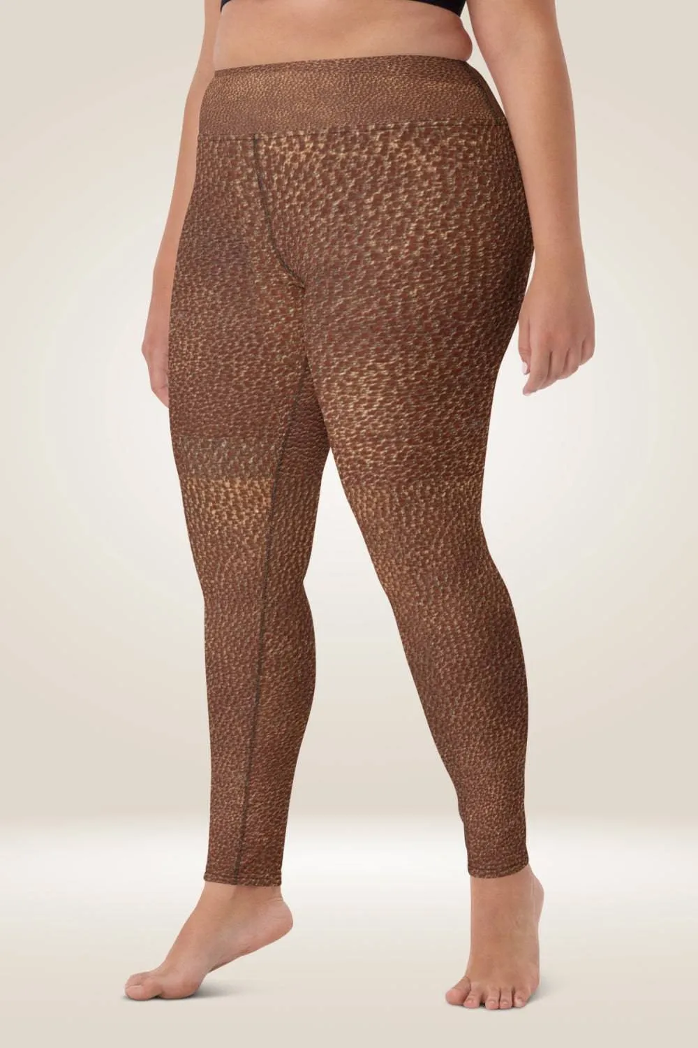 TGC Boutique Brown Faux Leather Leggings