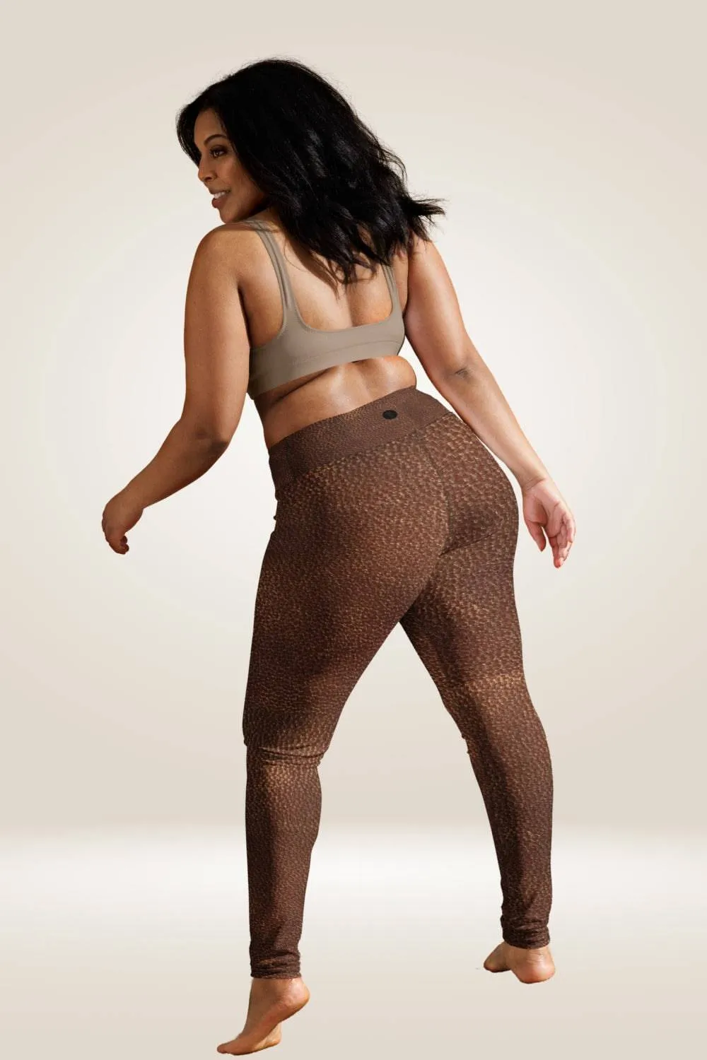 TGC Boutique Brown Faux Leather Leggings