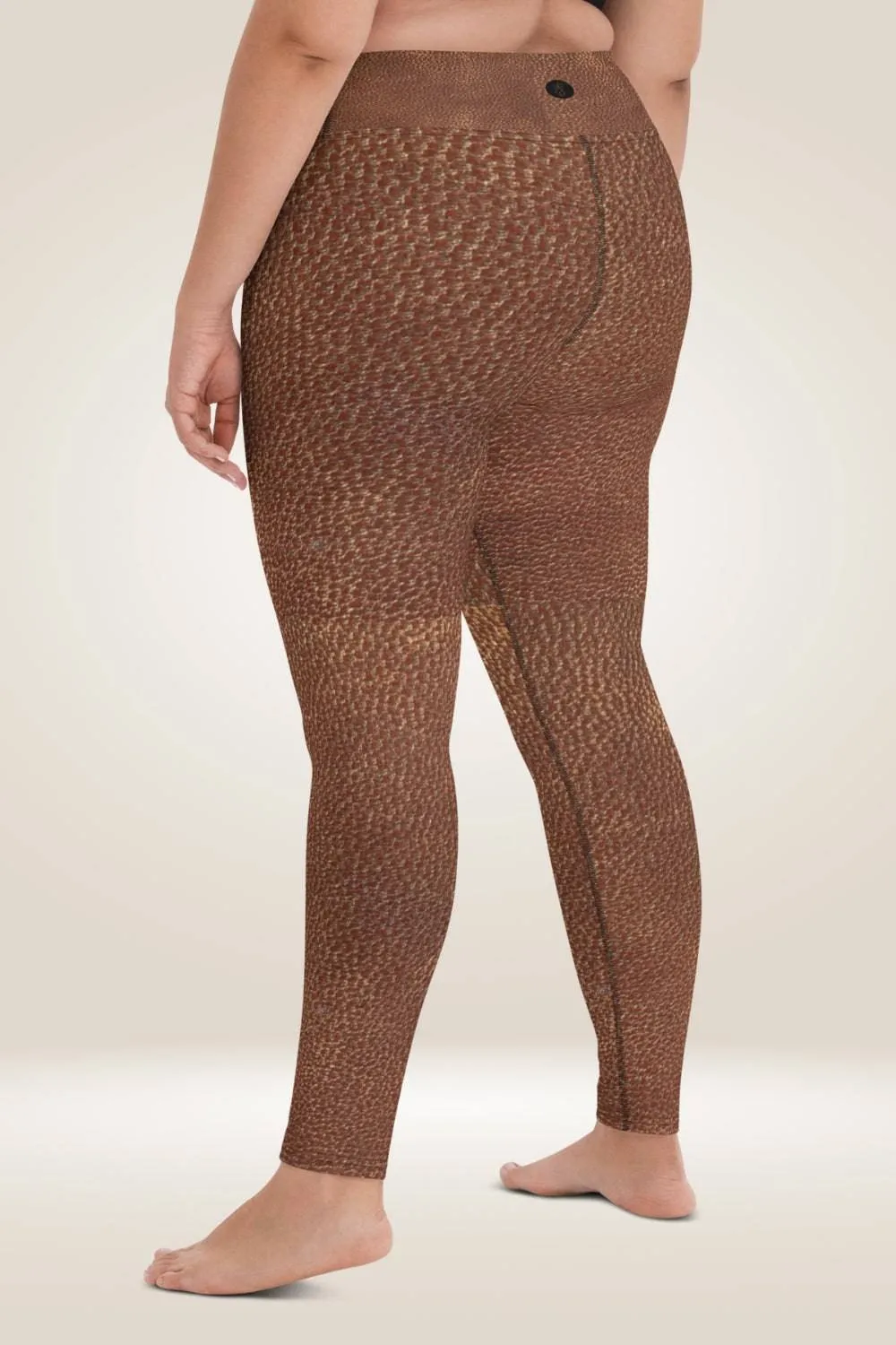 TGC Boutique Brown Faux Leather Leggings