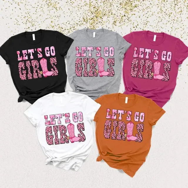 The power of WOMEN Let's Go Girls t-shirt