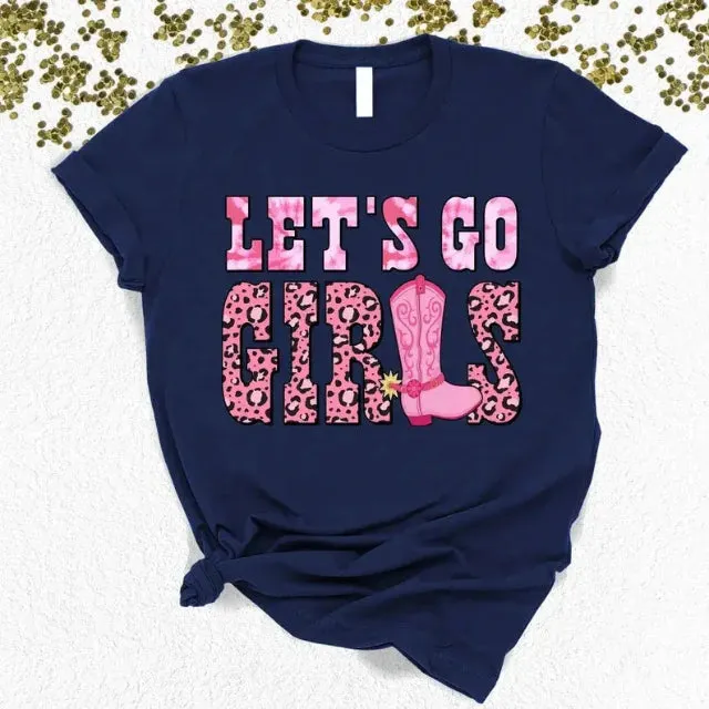 The power of WOMEN Let's Go Girls t-shirt