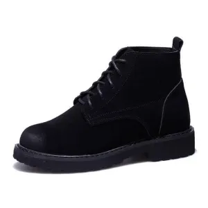 Trendy Leather Martin Booties