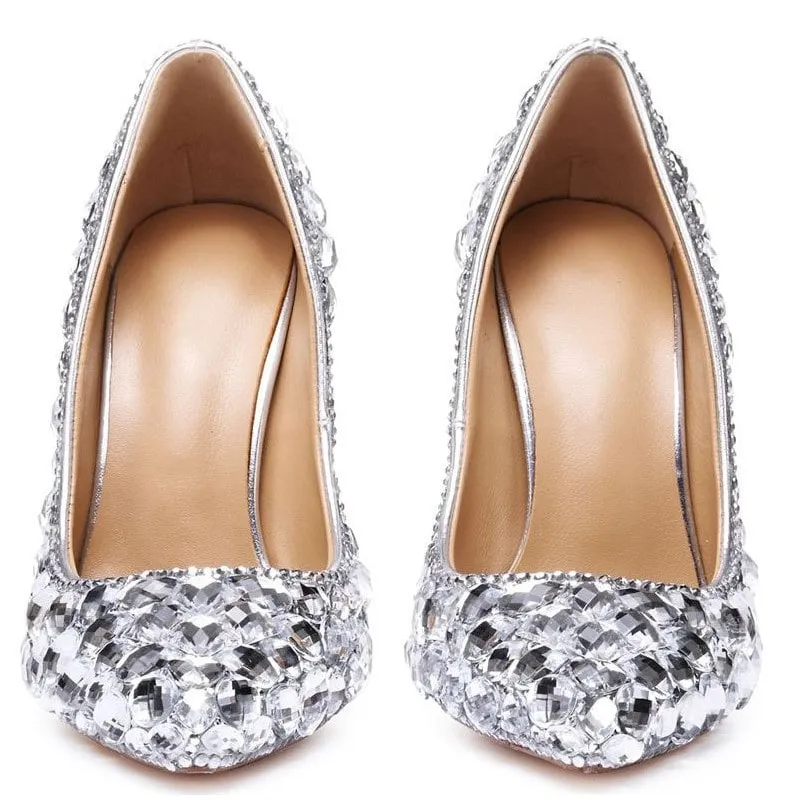 Tucomosi Sea Horse Heel Pointed Toe Wedding Shoes