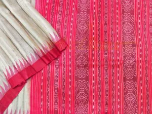 Tussar Ghichha Kumbha Design Silk Saree