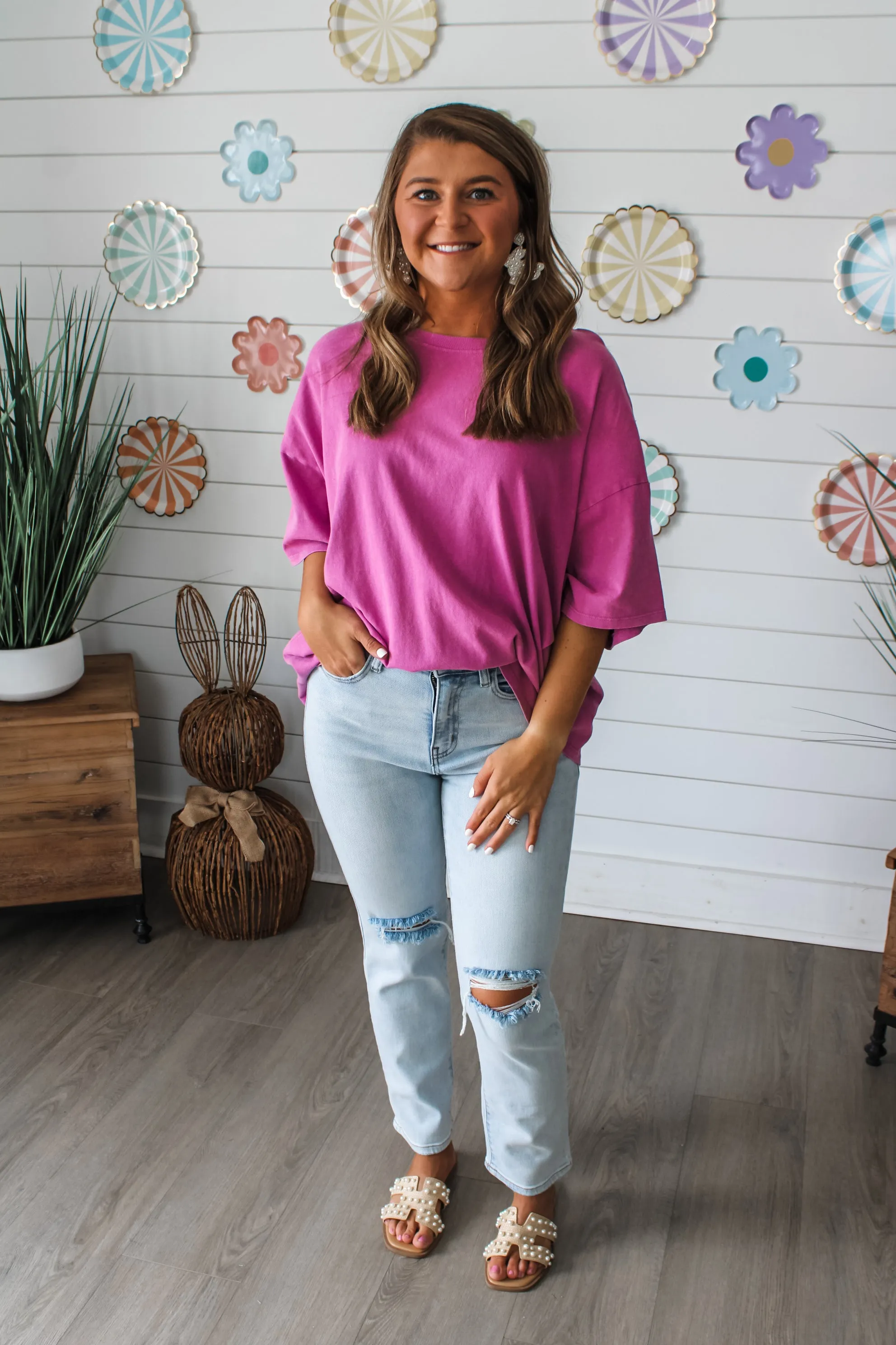 Willow Oversized Tee • Orchid