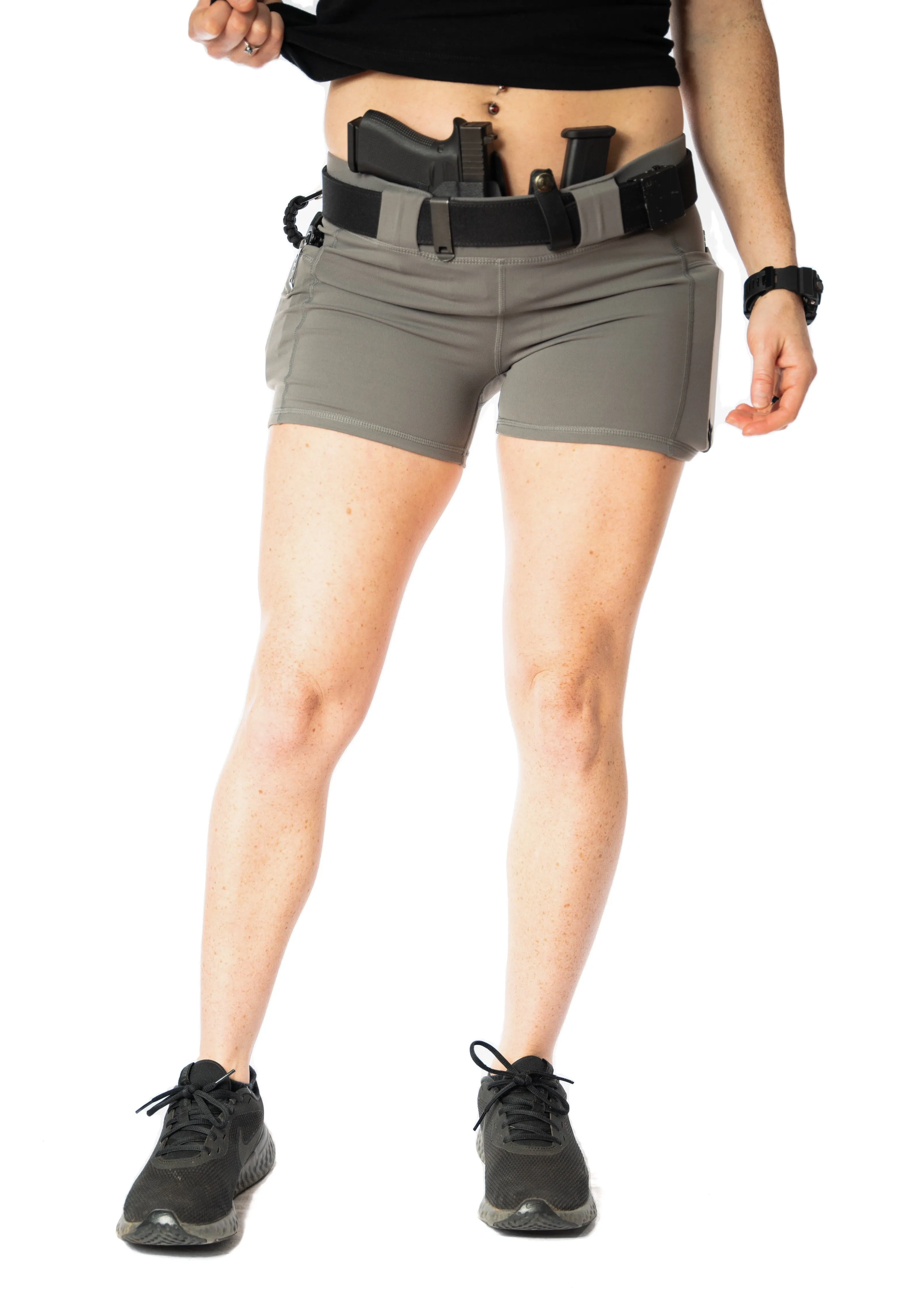 Women's Compression Carry Shorts - Gray