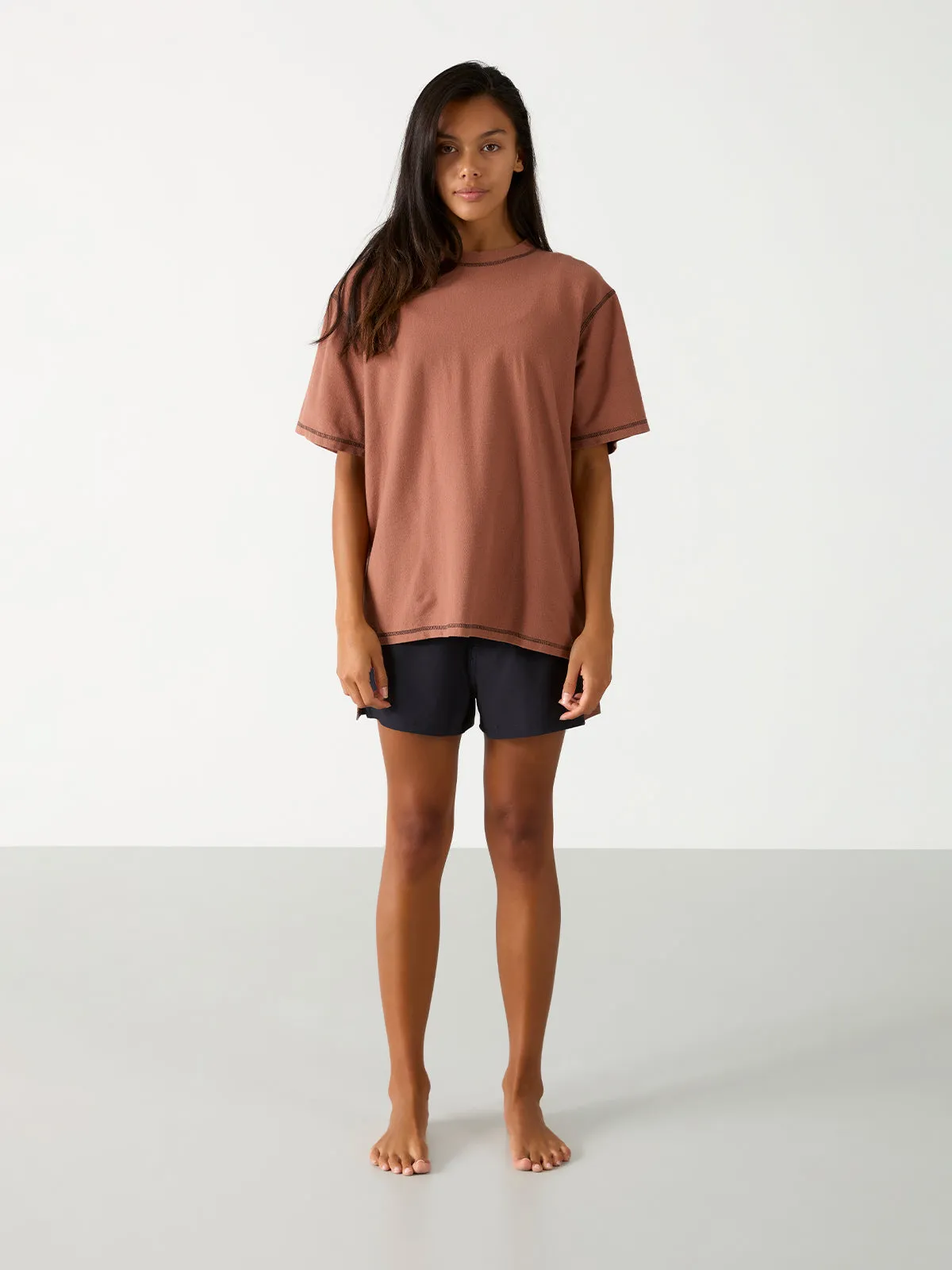 Womens Heritage SS Tee | Choc